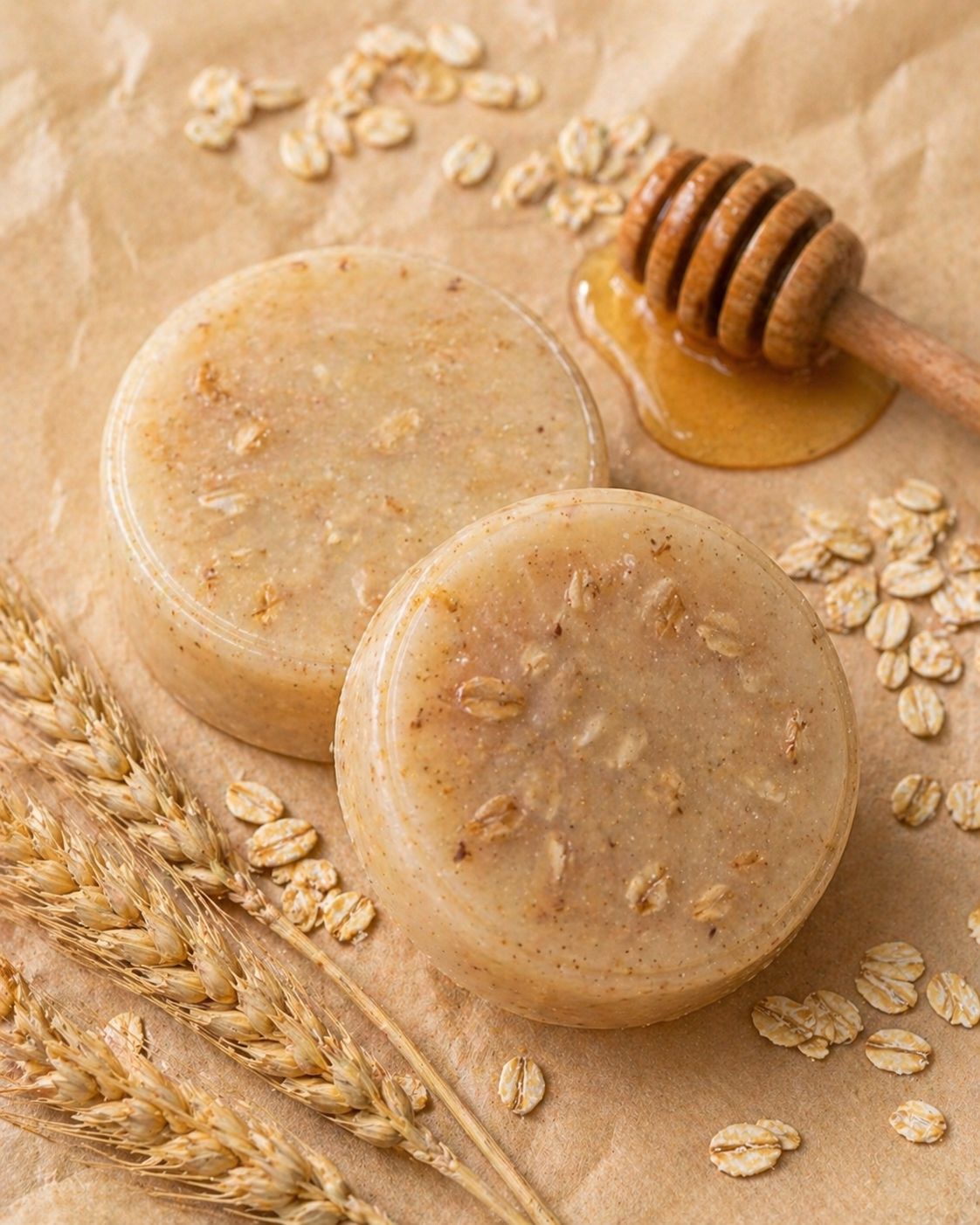 Honey Oats Soap with raw honey and oats — Shuchi Rituals