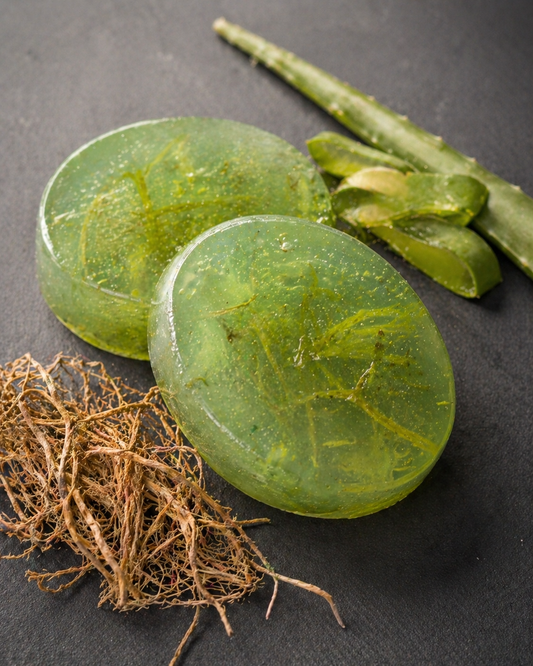Khus Aloe Soap with vetiver and aloe vera — Shuchi Rituals
